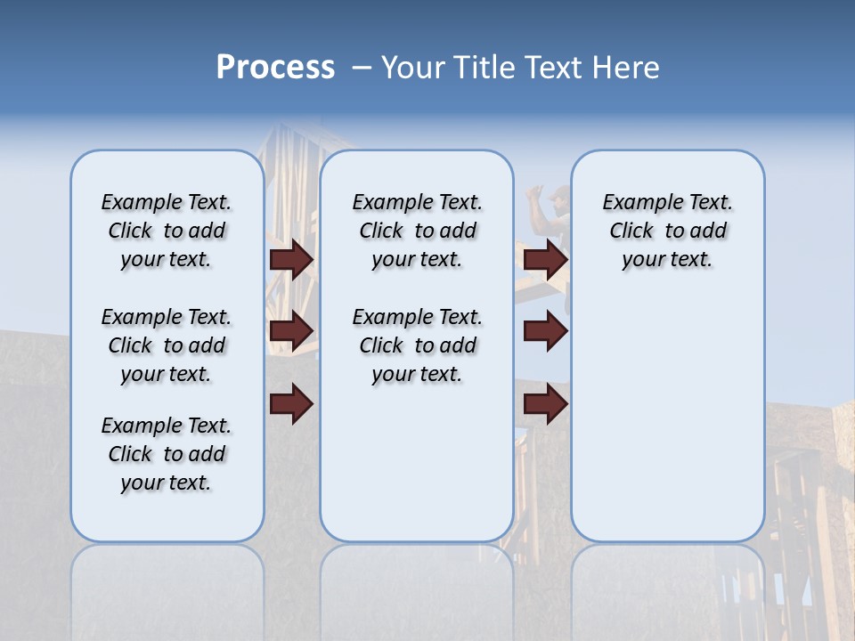 A Man Working On A Roof Of A House PowerPoint Template