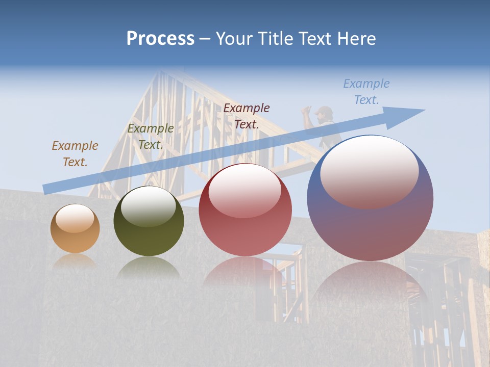 A Man Working On A Roof Of A House PowerPoint Template