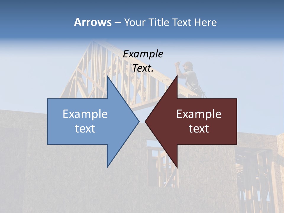 A Man Working On A Roof Of A House PowerPoint Template