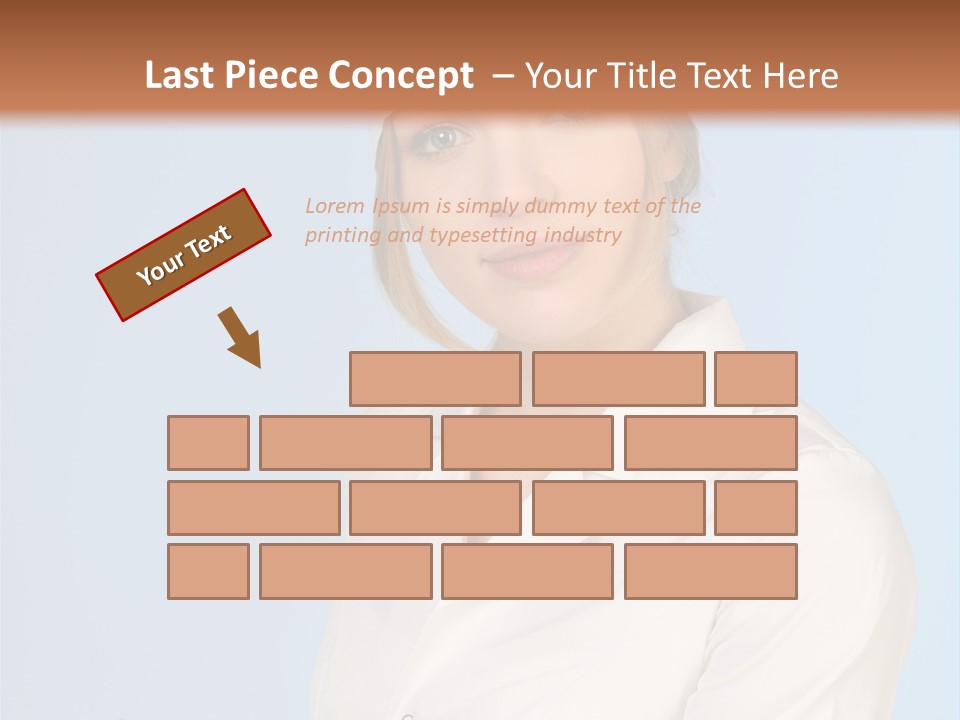 A Woman In A Chef's Hat Is Holding Out Her Hand PowerPoint Template