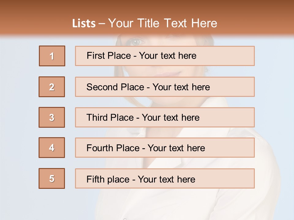 A Woman In A Chef's Hat Is Holding Out Her Hand PowerPoint Template