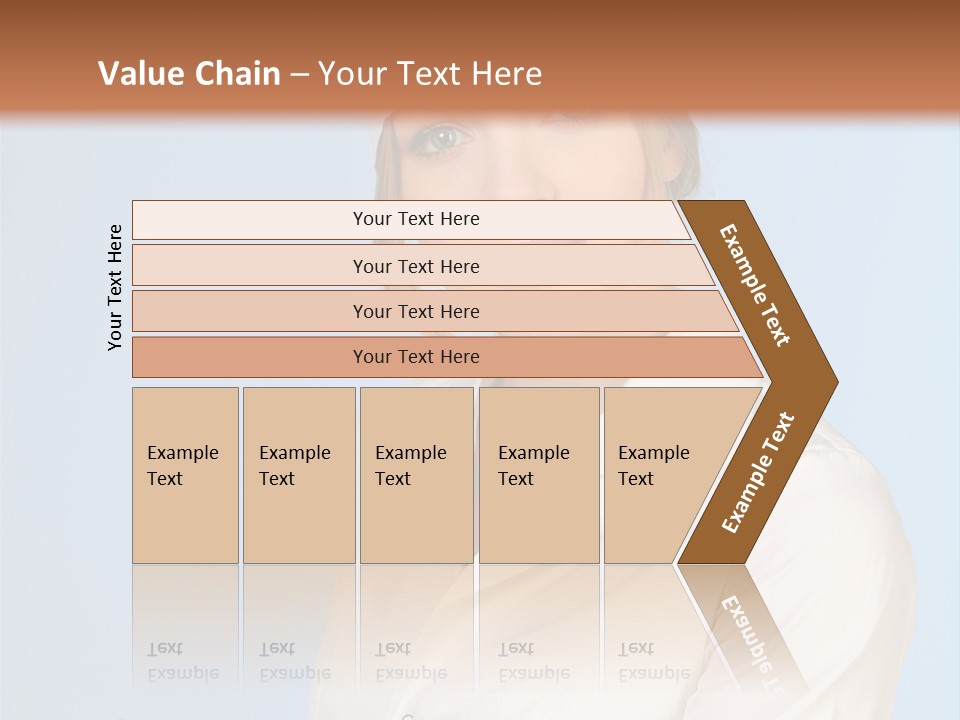 A Woman In A Chef's Hat Is Holding Out Her Hand PowerPoint Template