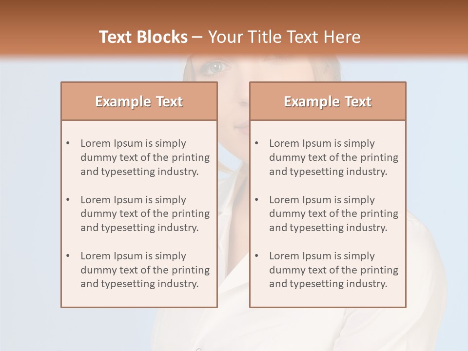 A Woman In A Chef's Hat Is Holding Out Her Hand PowerPoint Template