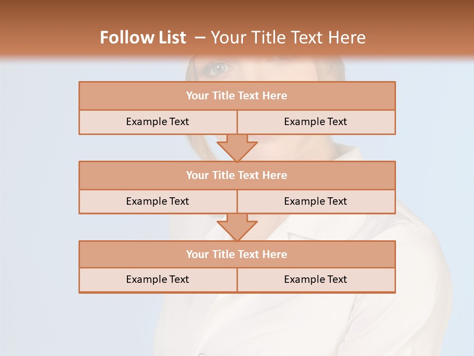 A Woman In A Chef's Hat Is Holding Out Her Hand PowerPoint Template