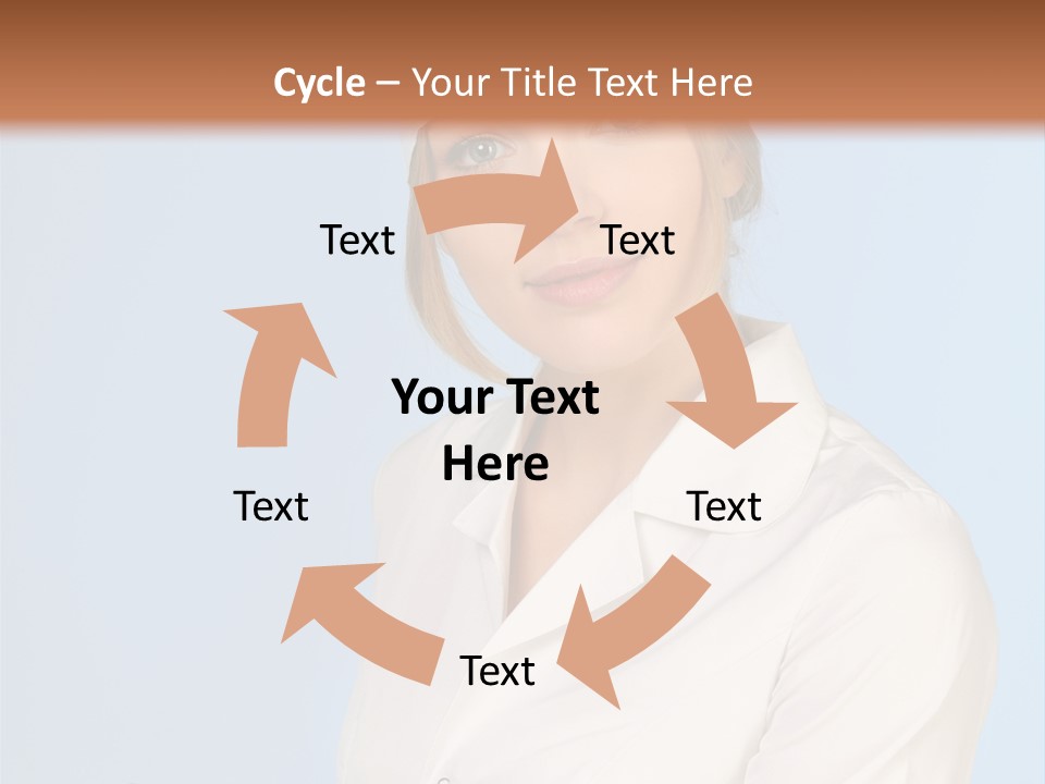 A Woman In A Chef's Hat Is Holding Out Her Hand PowerPoint Template