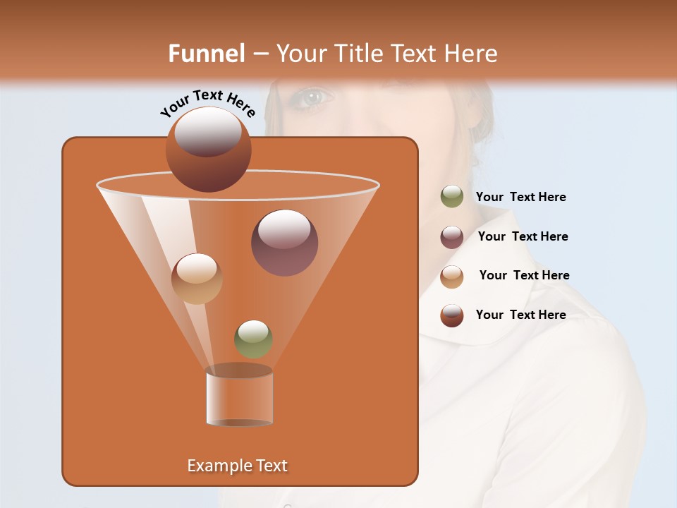 A Woman In A Chef's Hat Is Holding Out Her Hand PowerPoint Template