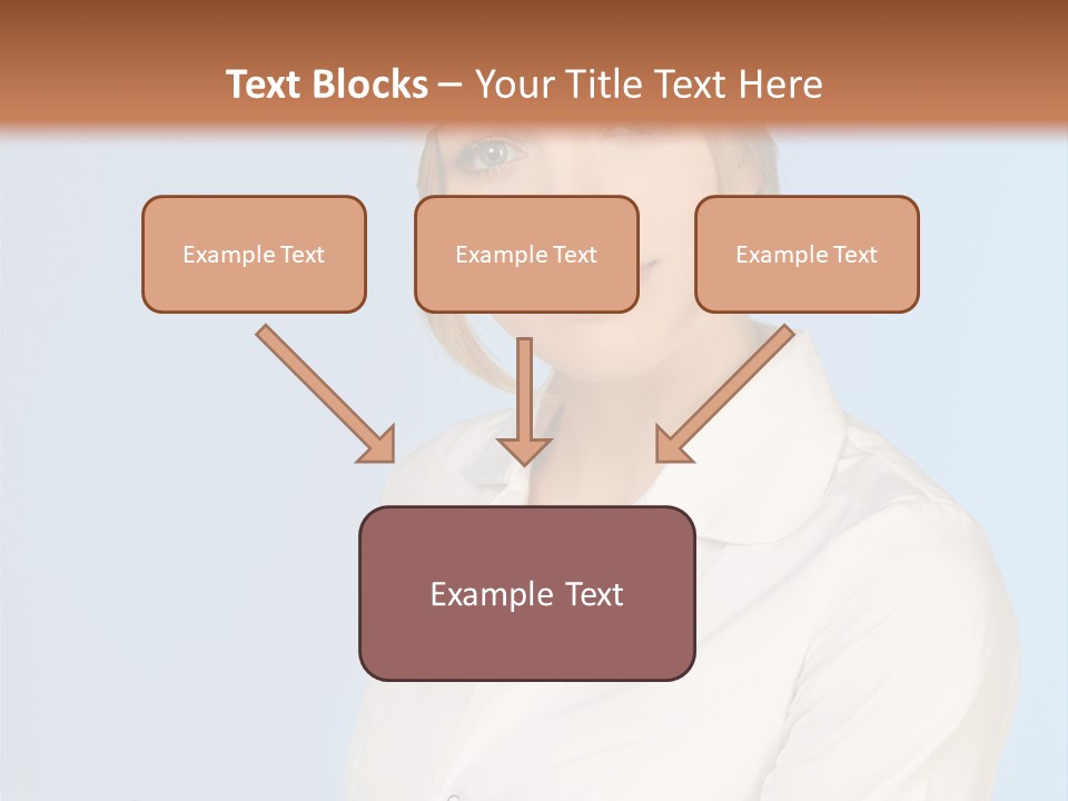 A Woman In A Chef's Hat Is Holding Out Her Hand PowerPoint Template