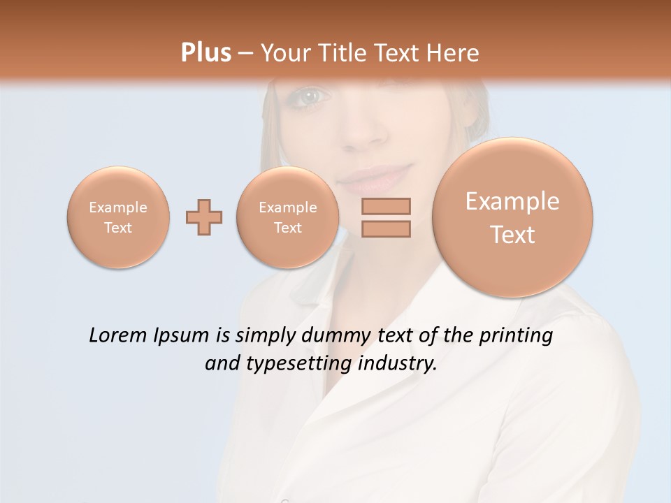 A Woman In A Chef's Hat Is Holding Out Her Hand PowerPoint Template