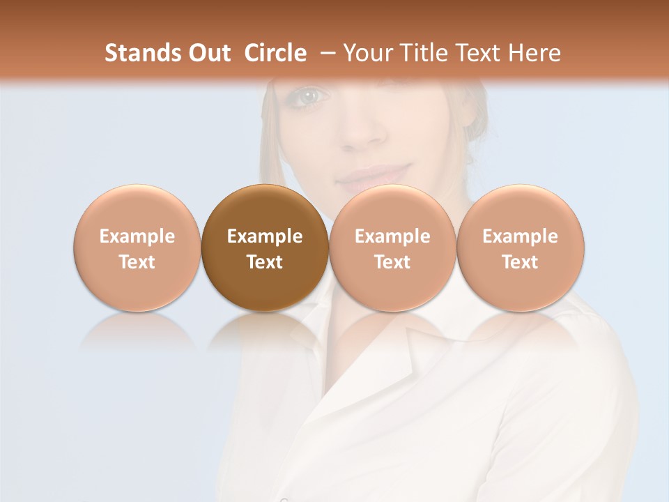 A Woman In A Chef's Hat Is Holding Out Her Hand PowerPoint Template