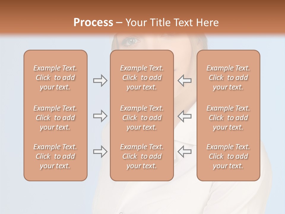 A Woman In A Chef's Hat Is Holding Out Her Hand PowerPoint Template