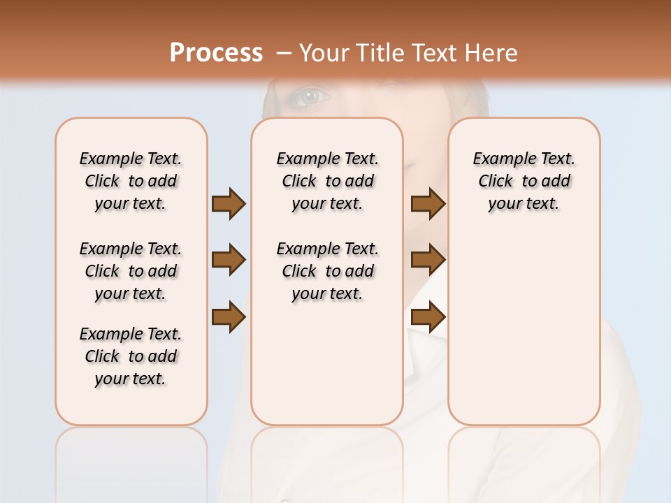 A Woman In A Chef's Hat Is Holding Out Her Hand PowerPoint Template