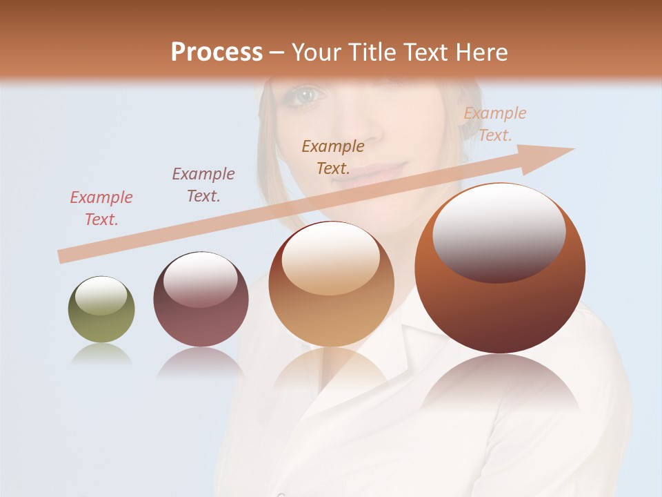 A Woman In A Chef's Hat Is Holding Out Her Hand PowerPoint Template