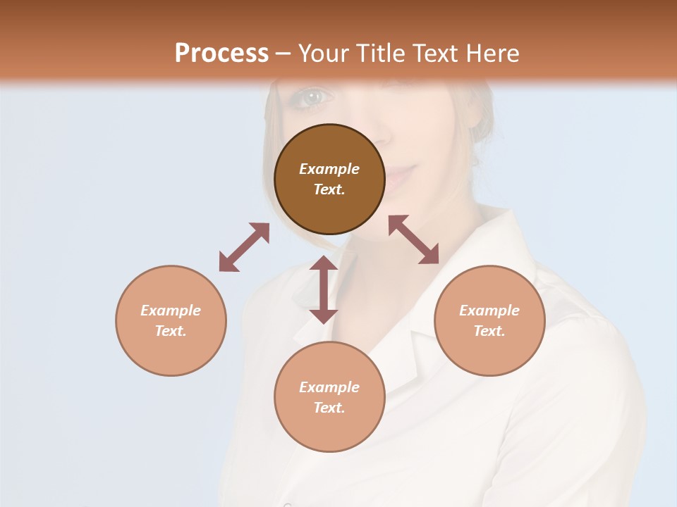 A Woman In A Chef's Hat Is Holding Out Her Hand PowerPoint Template