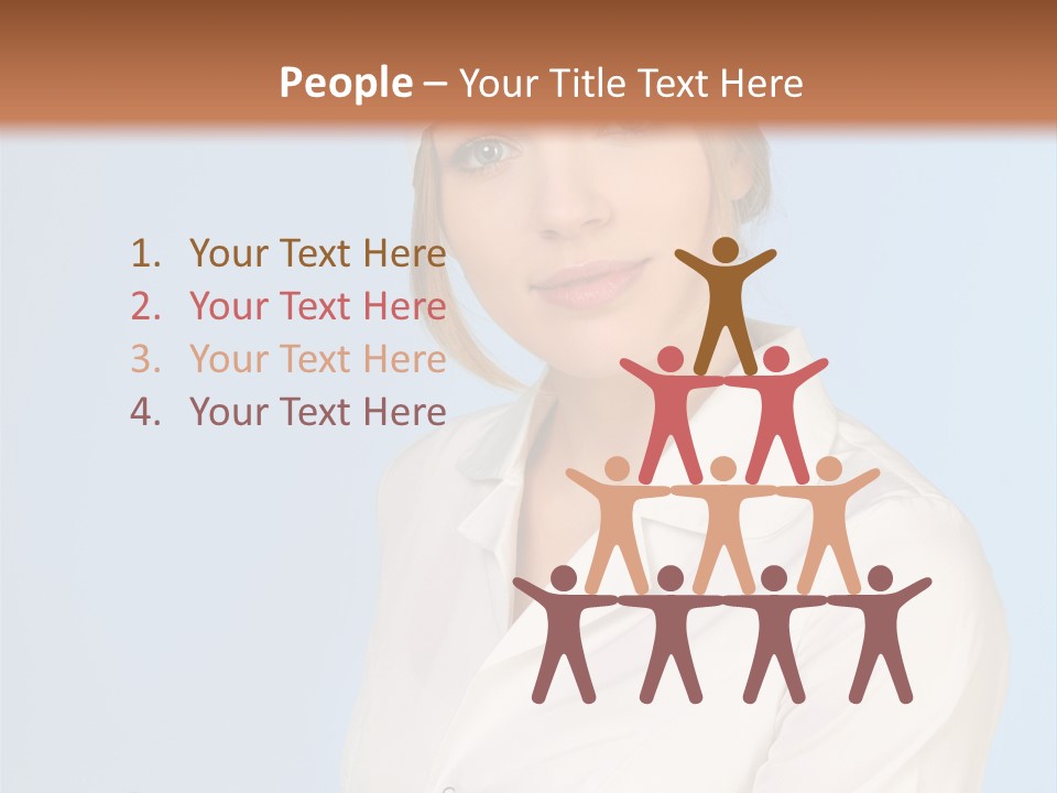 A Woman In A Chef's Hat Is Holding Out Her Hand PowerPoint Template