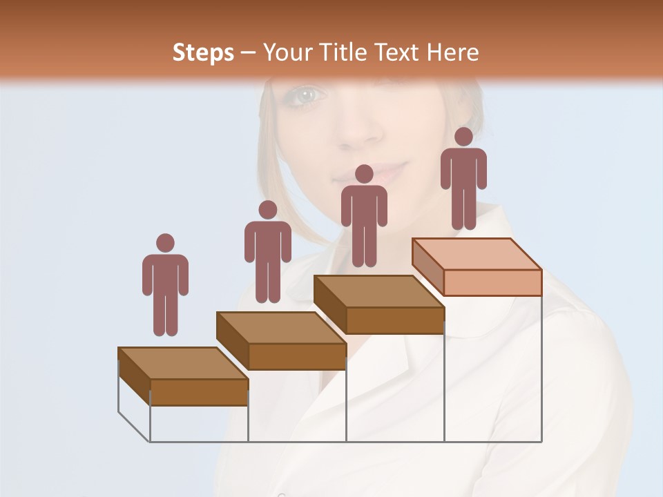 A Woman In A Chef's Hat Is Holding Out Her Hand PowerPoint Template