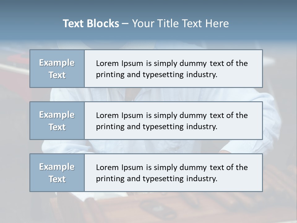 A Man In A Hat Is Working On A Piece Of Wood PowerPoint Template