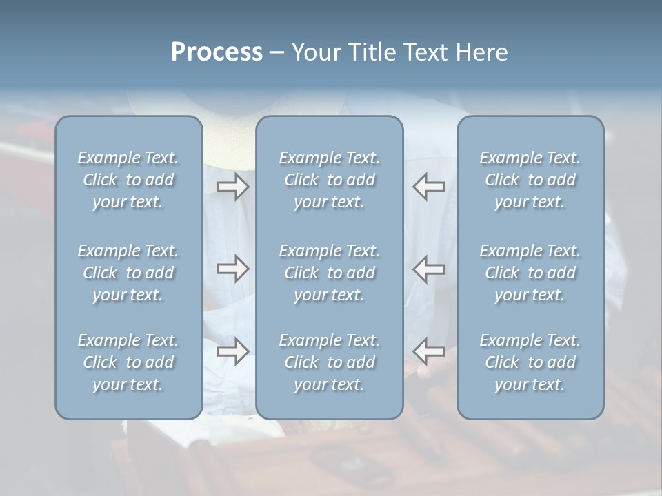 A Man In A Hat Is Working On A Piece Of Wood PowerPoint Template
