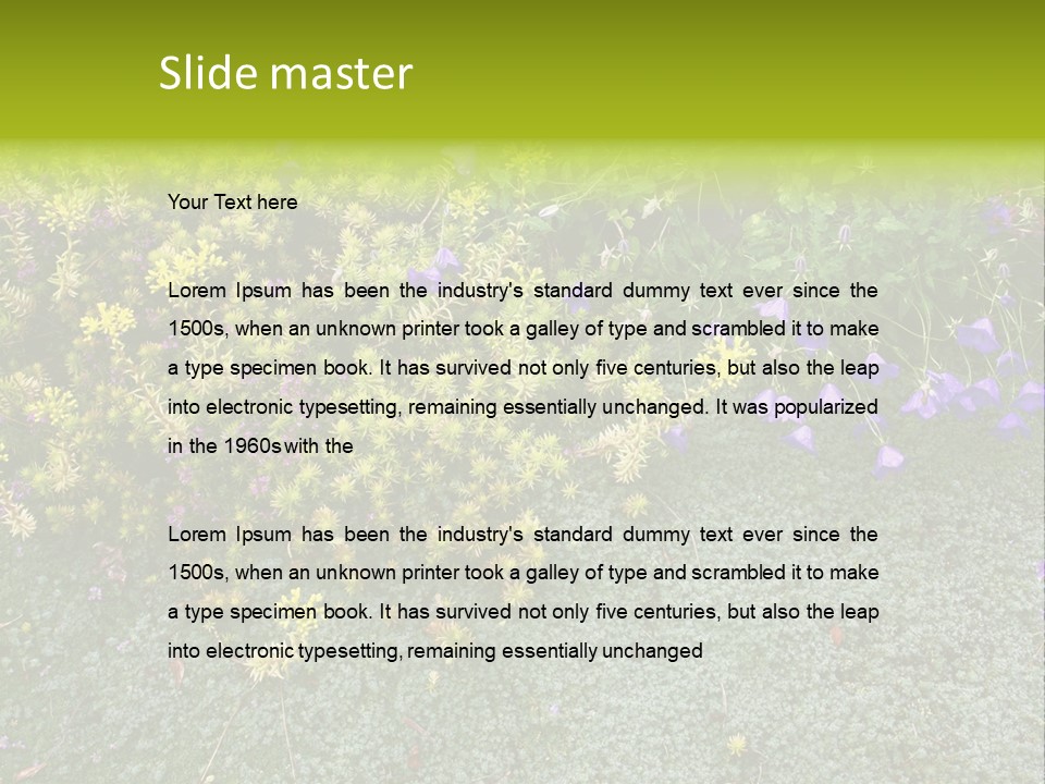 Plants Flower Together PowerPoint Template