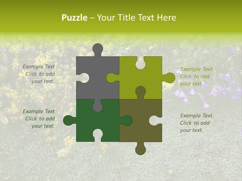 Plants Flower Together PowerPoint Template