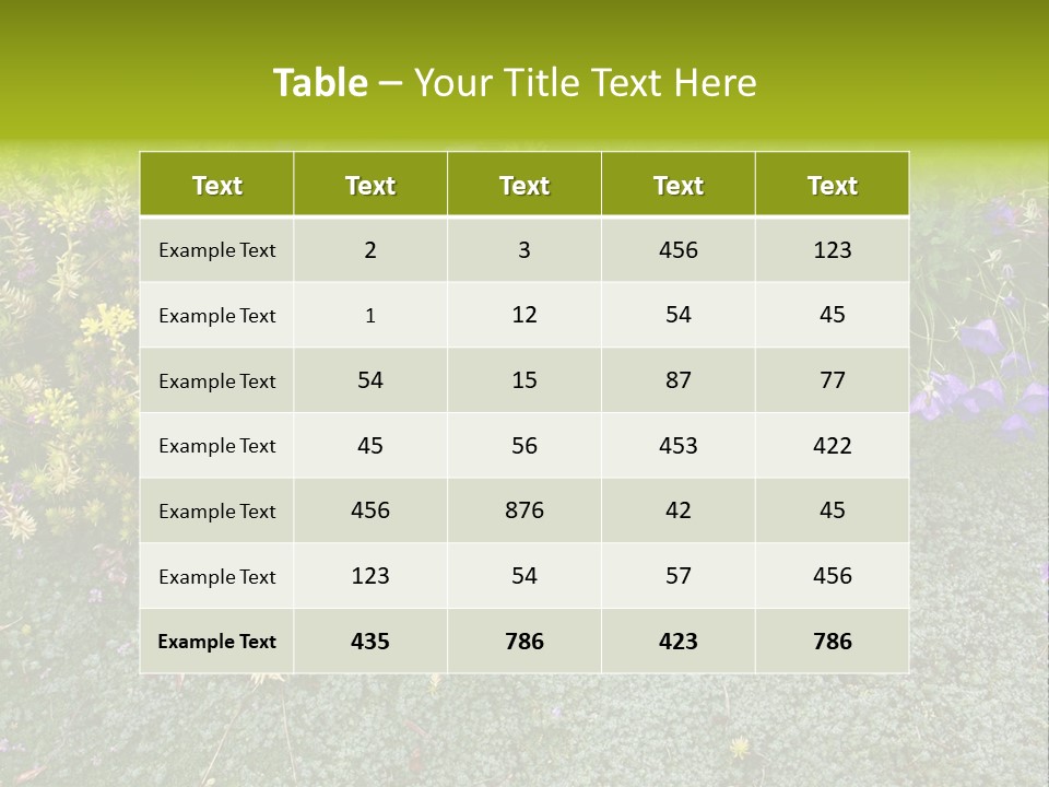 Plants Flower Together PowerPoint Template
