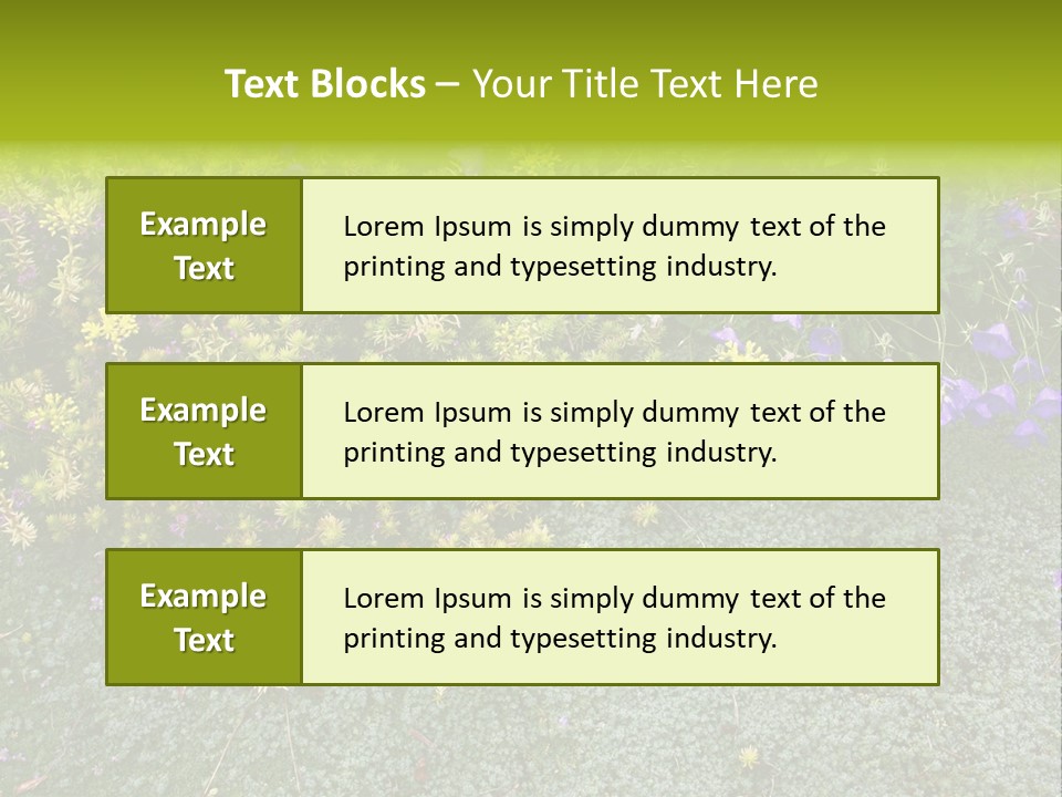 Plants Flower Together PowerPoint Template
