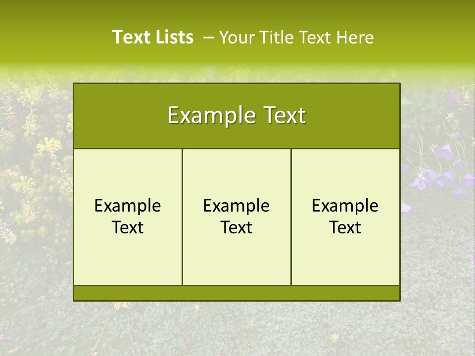 Plants Flower Together PowerPoint Template