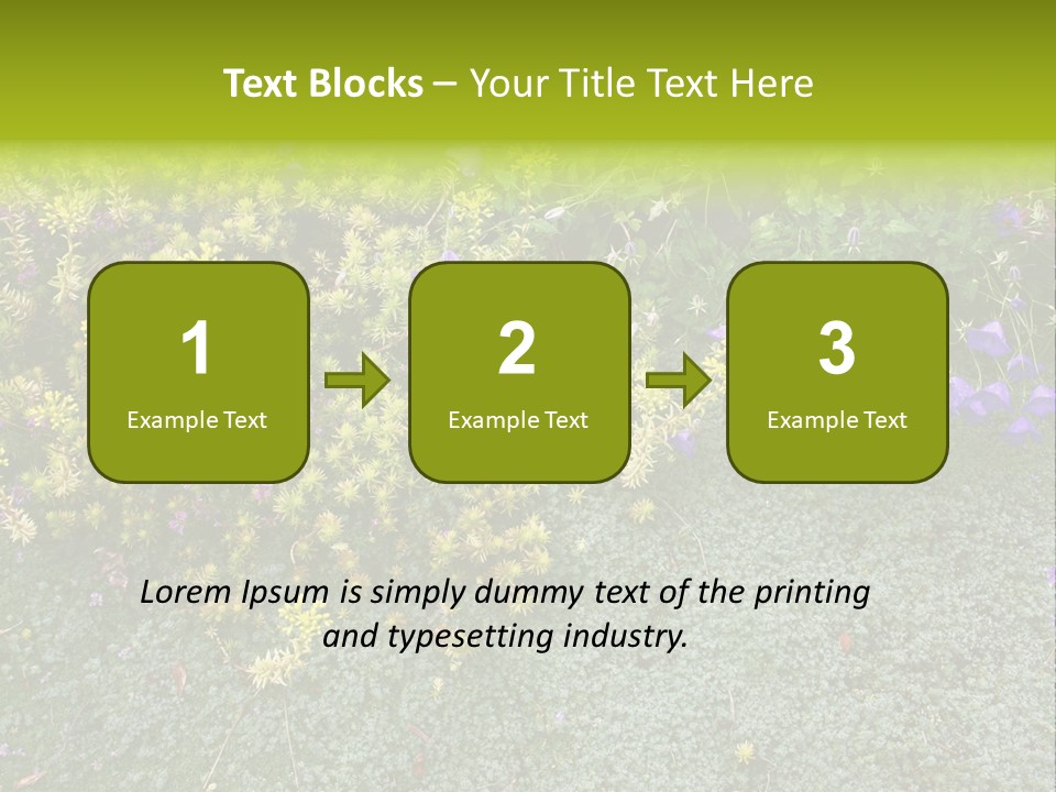 Plants Flower Together PowerPoint Template