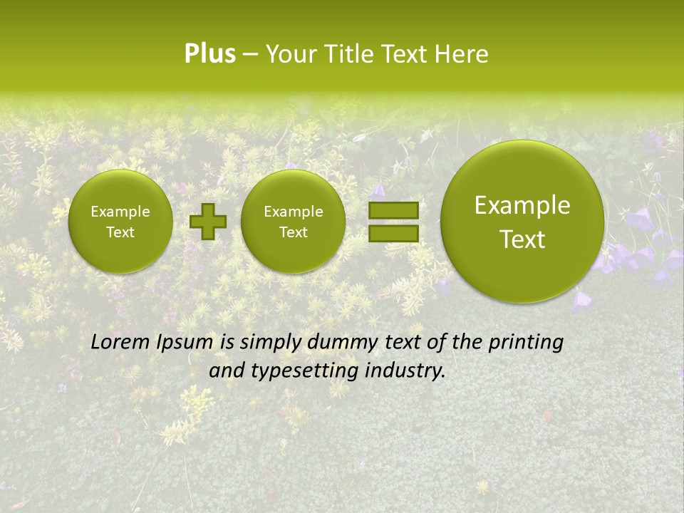 Plants Flower Together PowerPoint Template