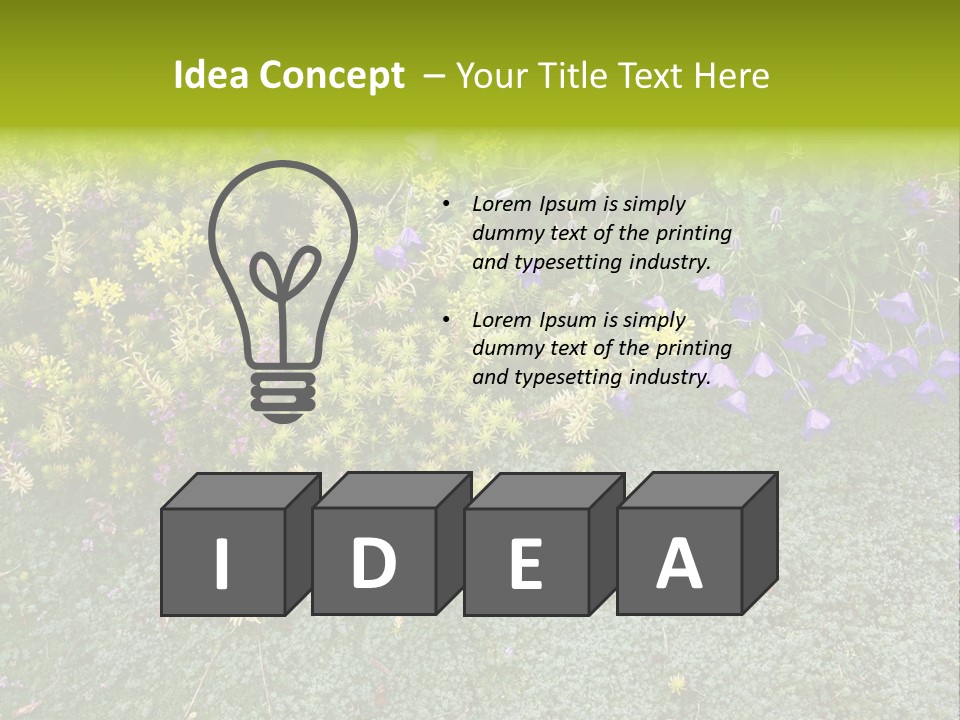 Plants Flower Together PowerPoint Template