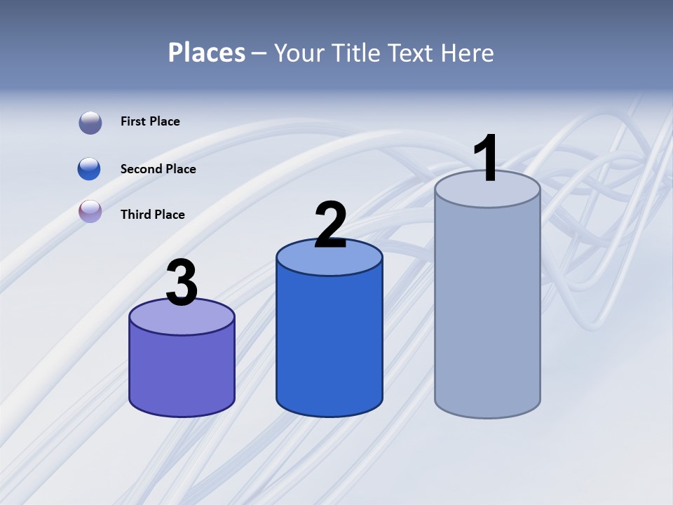 A Blue And White Abstract Powerpoint Presentation PowerPoint Template