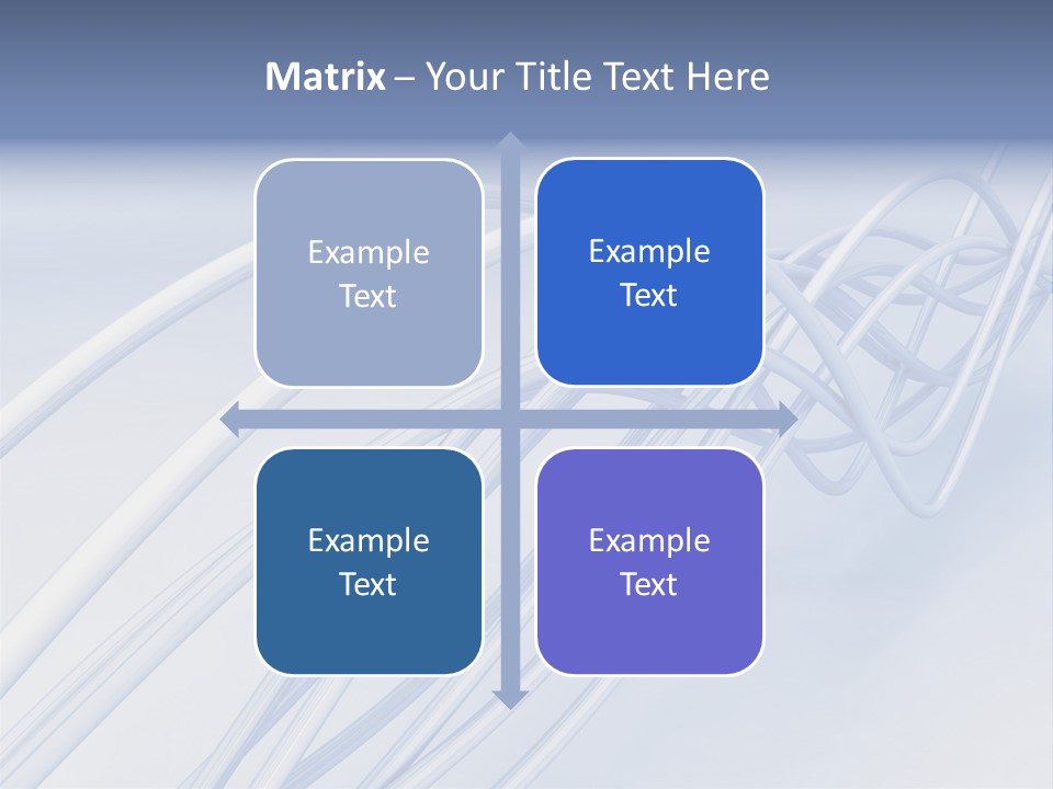 A Blue And White Abstract Powerpoint Presentation PowerPoint Template