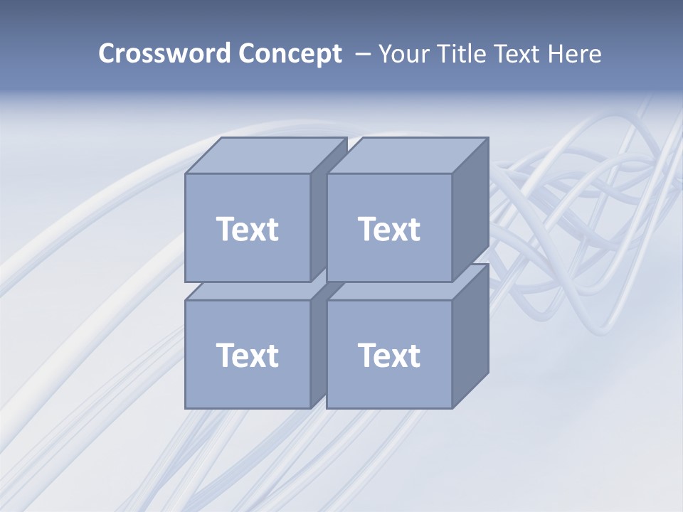 A Blue And White Abstract Powerpoint Presentation PowerPoint Template