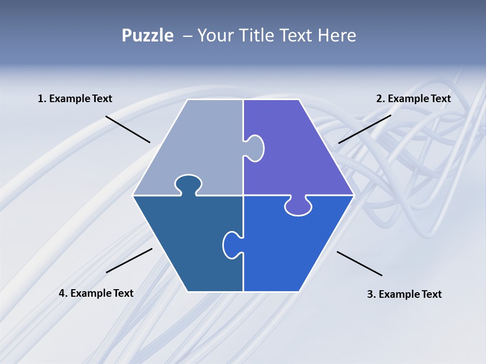 A Blue And White Abstract Powerpoint Presentation PowerPoint Template