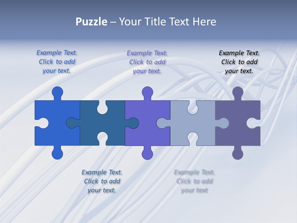 A Blue And White Abstract Powerpoint Presentation PowerPoint Template