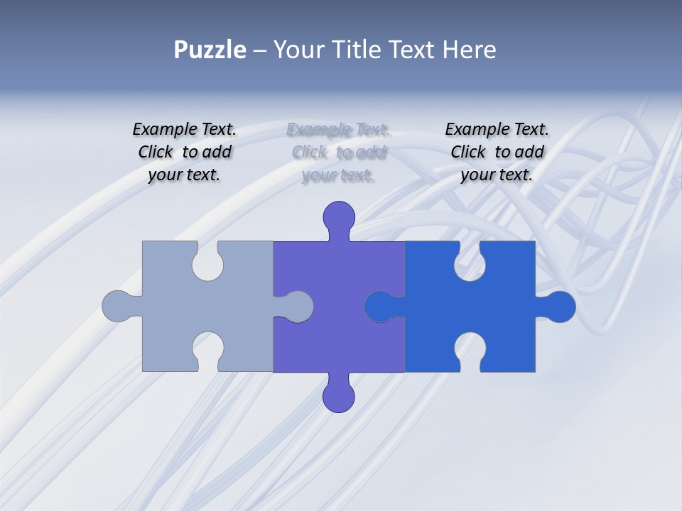 A Blue And White Abstract Powerpoint Presentation PowerPoint Template