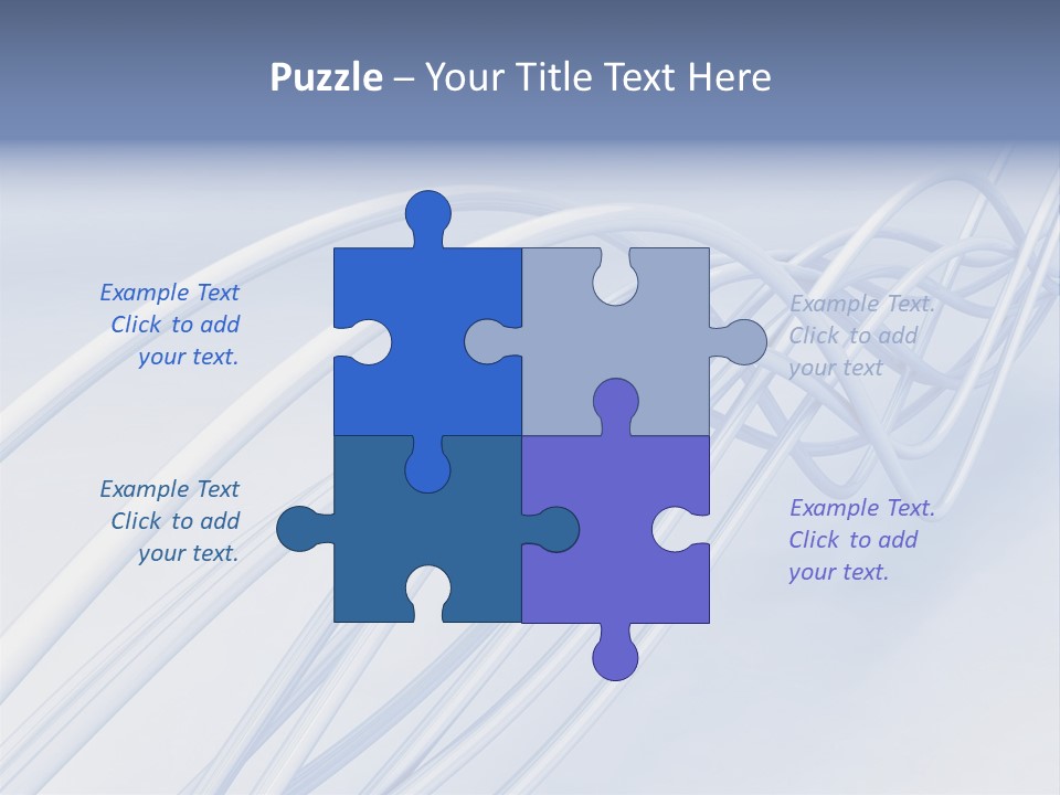 A Blue And White Abstract Powerpoint Presentation PowerPoint Template