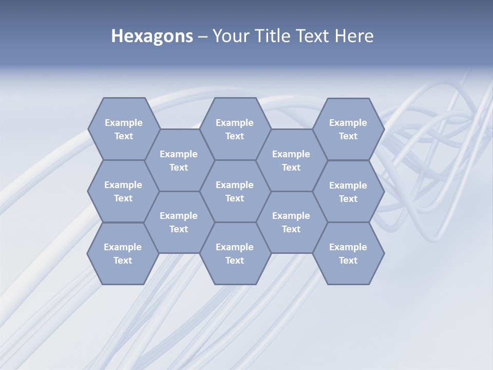 A Blue And White Abstract Powerpoint Presentation PowerPoint Template