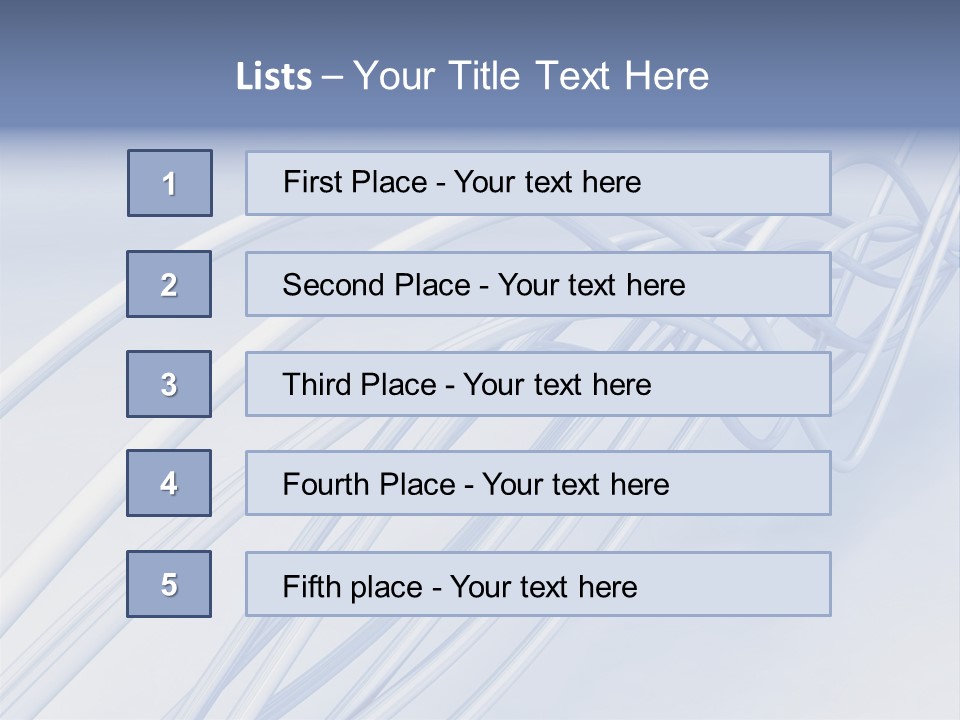 A Blue And White Abstract Powerpoint Presentation PowerPoint Template