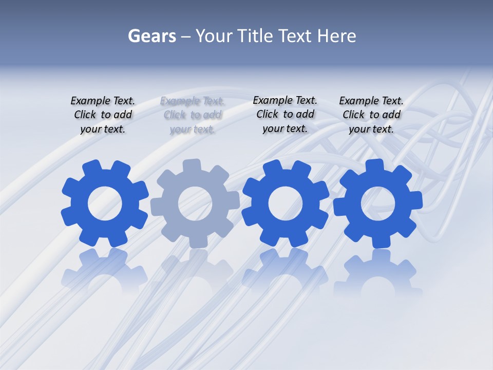 A Blue And White Abstract Powerpoint Presentation PowerPoint Template