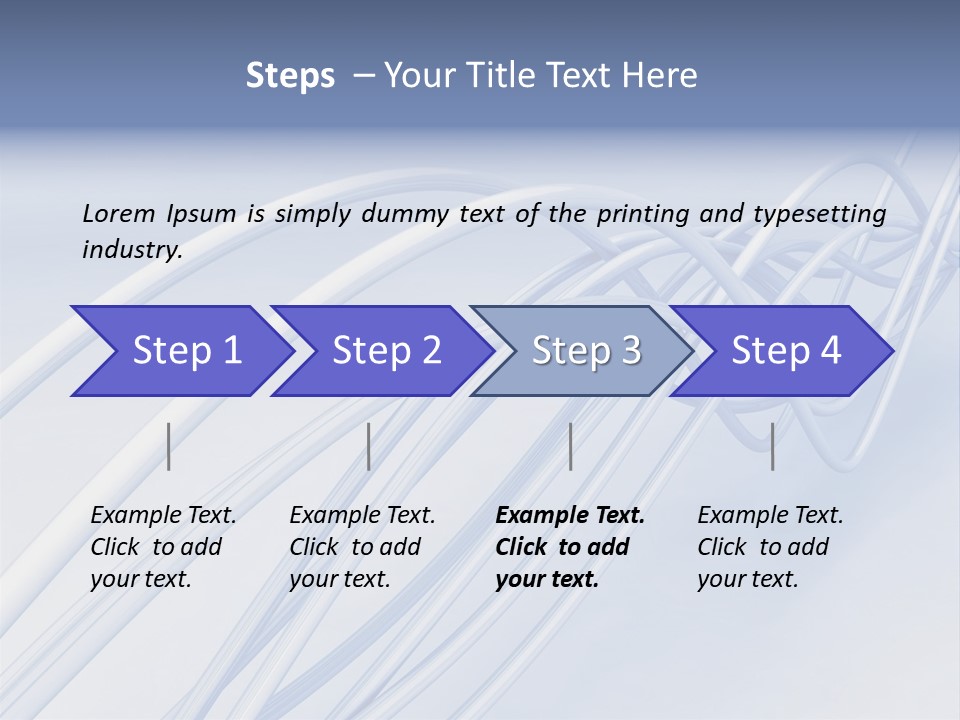 A Blue And White Abstract Powerpoint Presentation PowerPoint Template