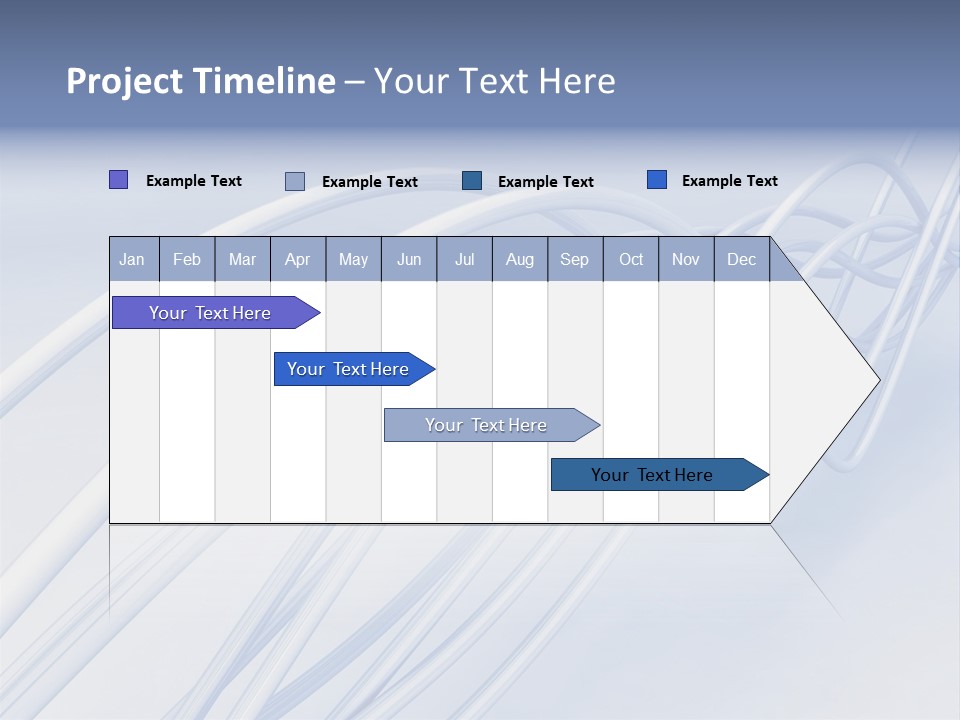 A Blue And White Abstract Powerpoint Presentation PowerPoint Template