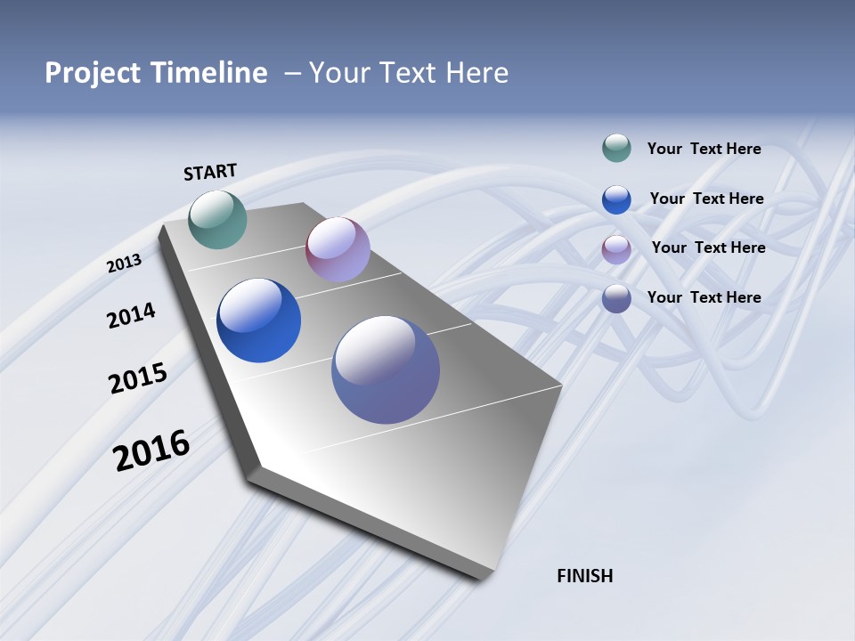 A Blue And White Abstract Powerpoint Presentation PowerPoint Template