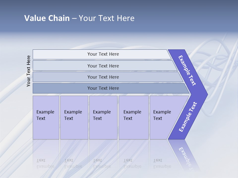 A Blue And White Abstract Powerpoint Presentation PowerPoint Template