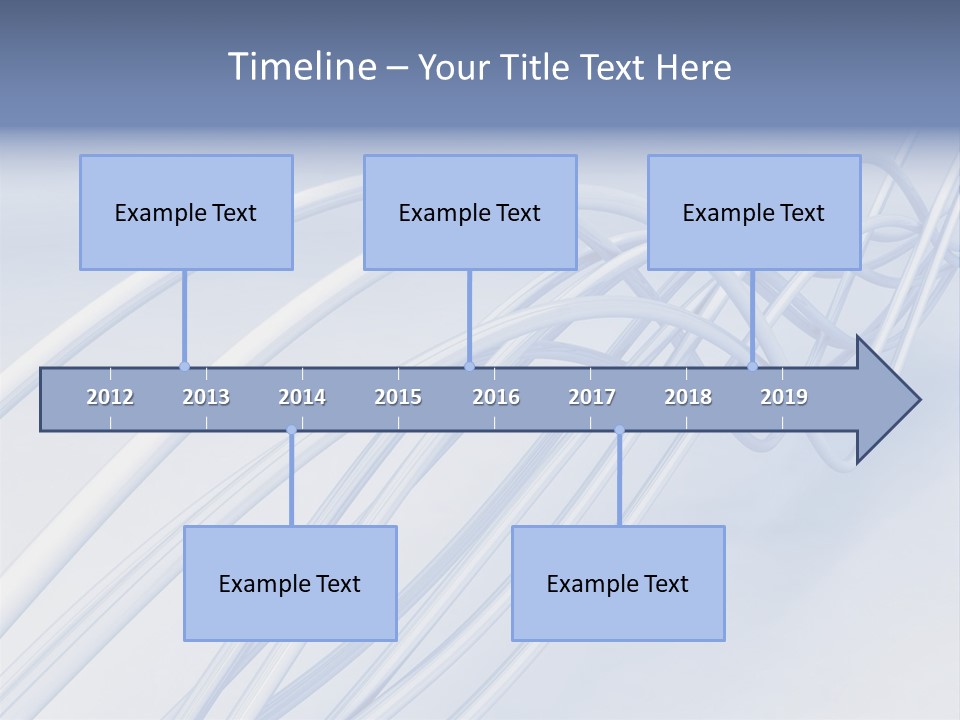 A Blue And White Abstract Powerpoint Presentation PowerPoint Template