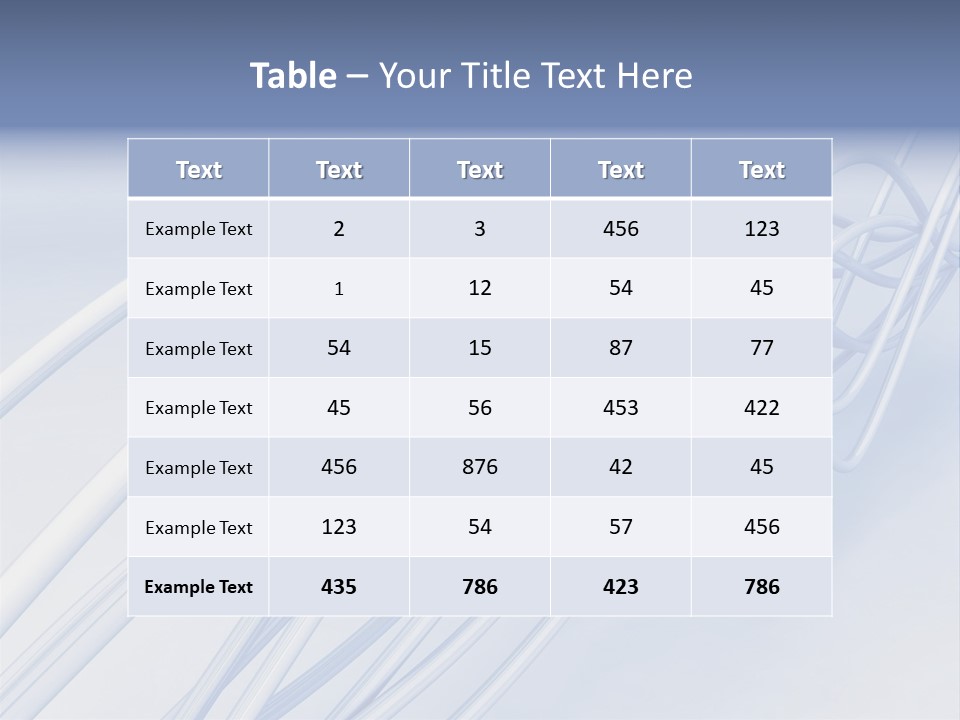 A Blue And White Abstract Powerpoint Presentation PowerPoint Template