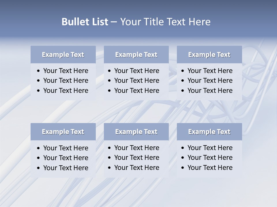 A Blue And White Abstract Powerpoint Presentation PowerPoint Template