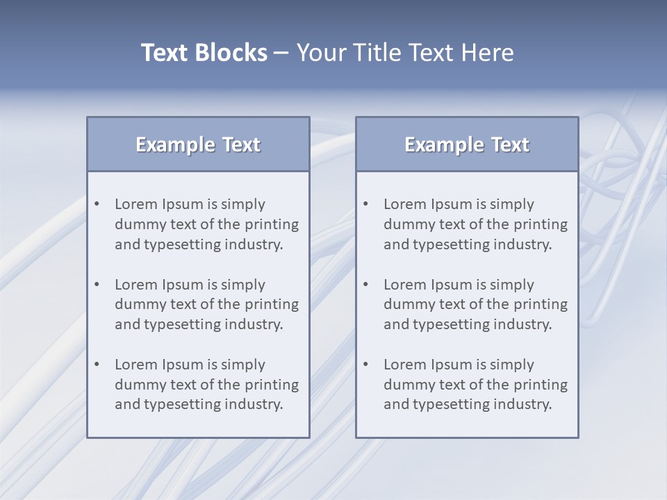 A Blue And White Abstract Powerpoint Presentation PowerPoint Template