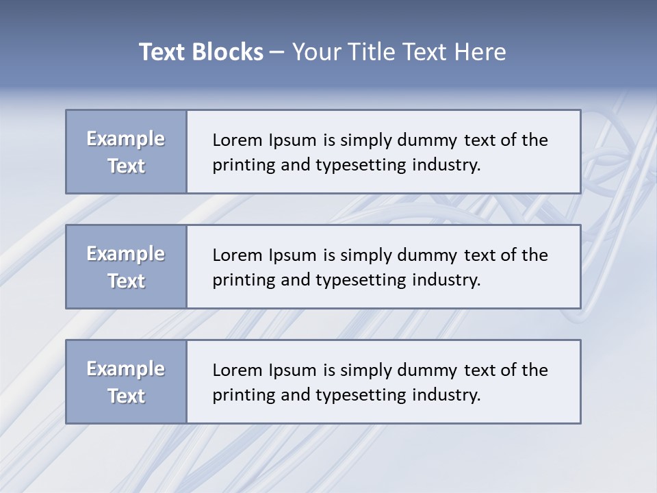 A Blue And White Abstract Powerpoint Presentation PowerPoint Template