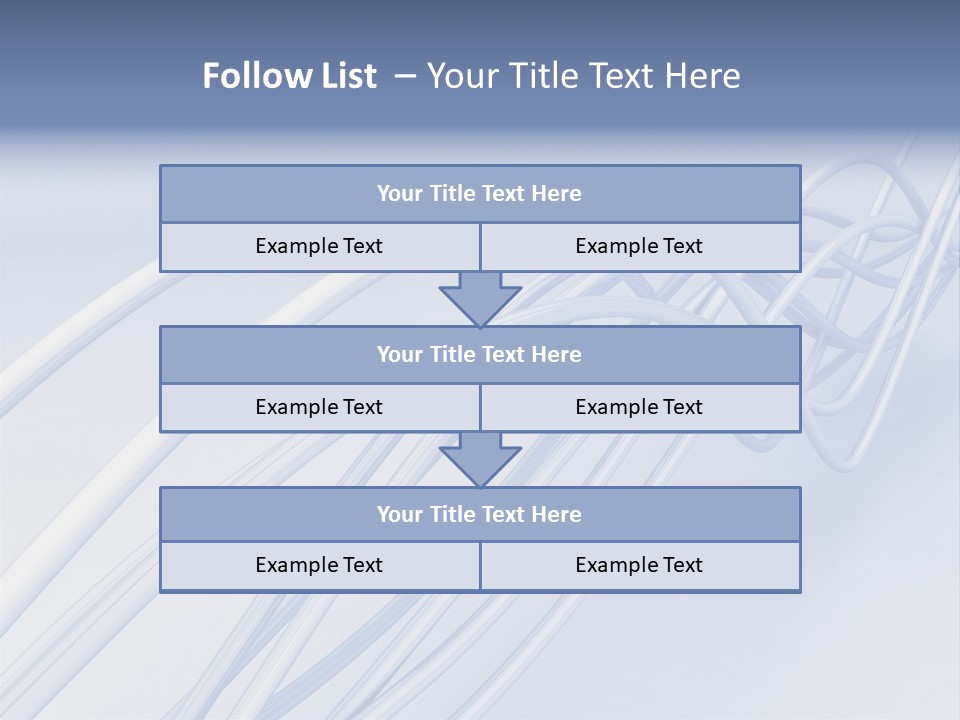 A Blue And White Abstract Powerpoint Presentation PowerPoint Template