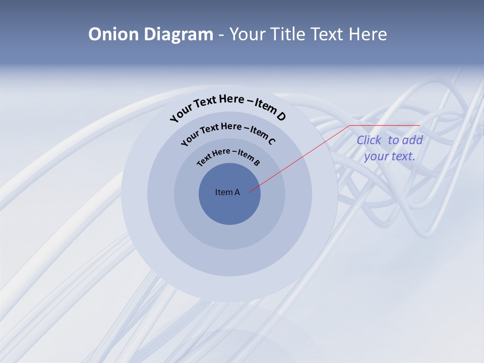 A Blue And White Abstract Powerpoint Presentation PowerPoint Template